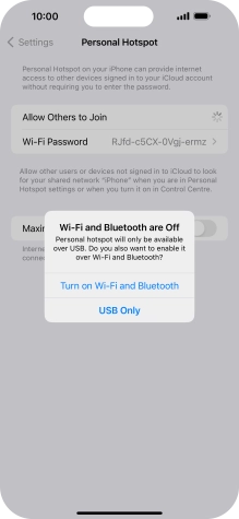 If Wi-Fi is turned off, press Turn on Wi-Fi and Bluetooth. If Wi-Fi is turned off, press Turn on Wi-Fi and Bluetooth.