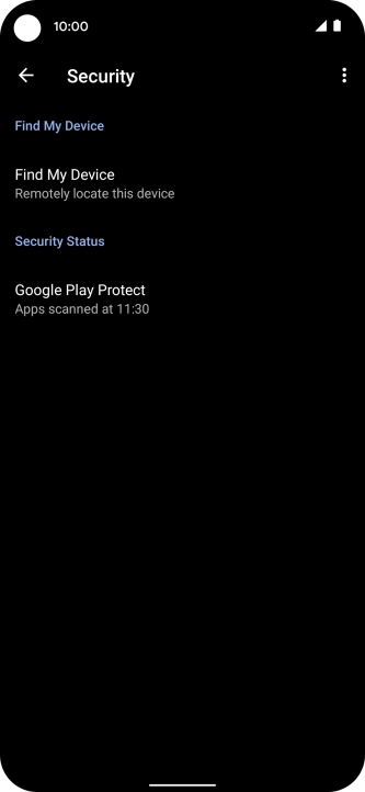 Press Find My Device. Press Find My Device.