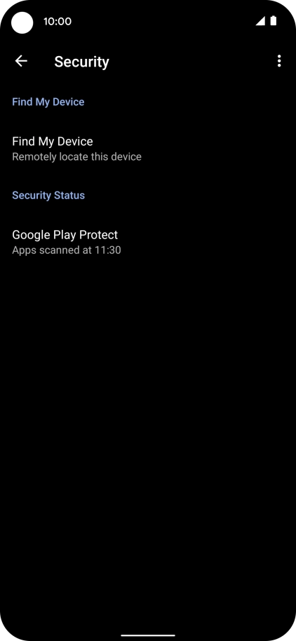 Press Find My Device. Press Find My Device.