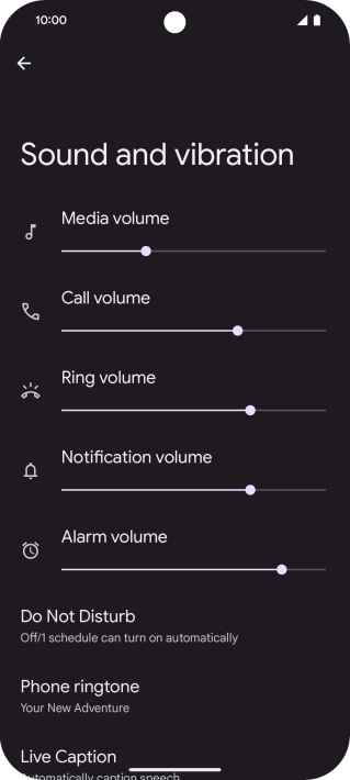 Press Phone ringtone. Press Phone ringtone.