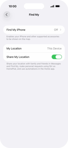 Press Find My iPhone.
