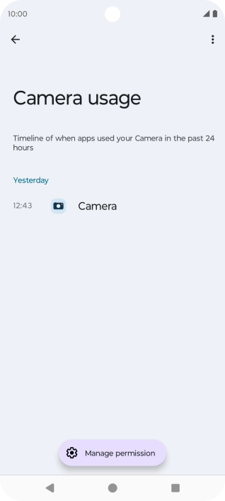 The total app activity for the selected phone function is displayed. The total app activity for the selected phone function is displayed.