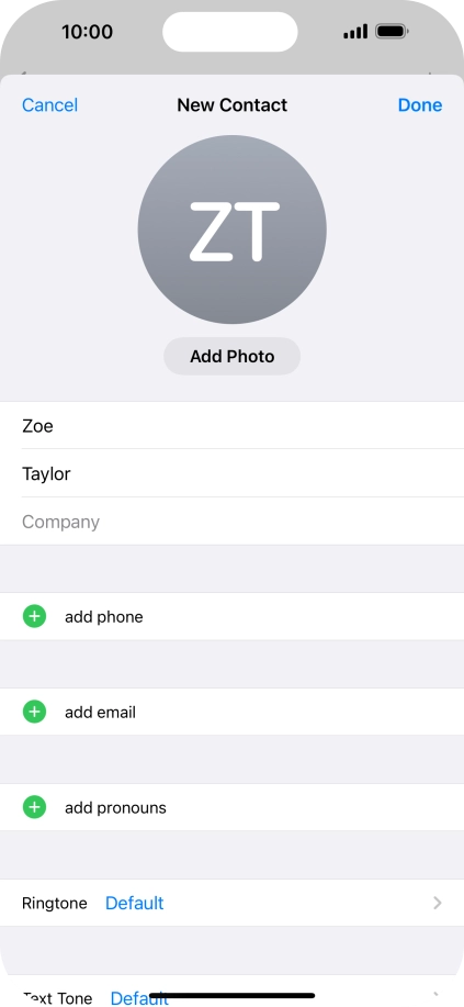 Press add phone. Press add phone.