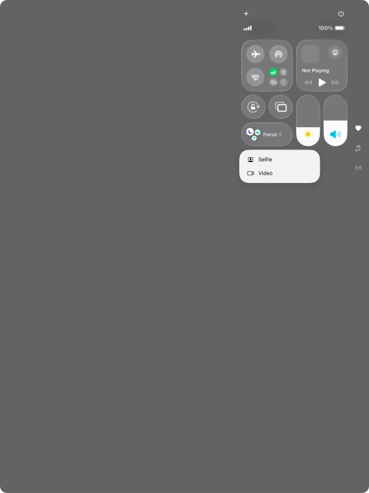 Press and hold the required function to see more actions. Press and hold the required function to see more actions.