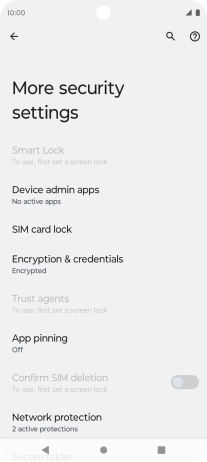 Press SIM card lock. Press SIM card lock.