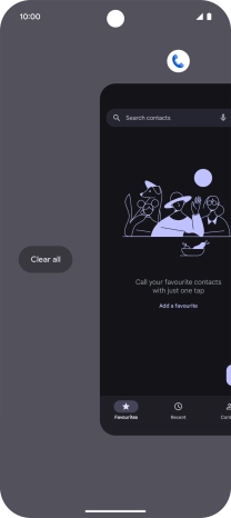 Press Clear all.
