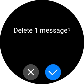 Press the confirm icon.