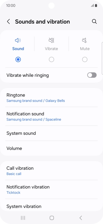 Press Notification sound.