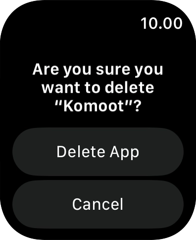 Press Delete App.
