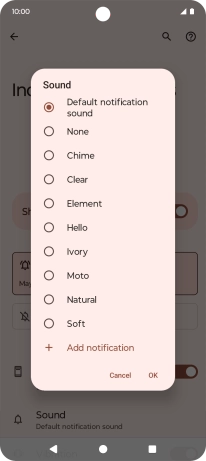 Press the required message tones to hear them.