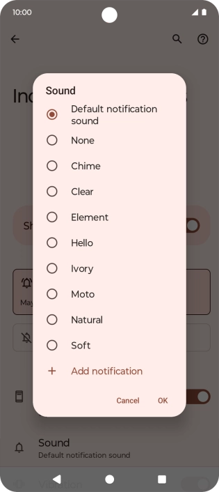 Press the required message tones to hear them.