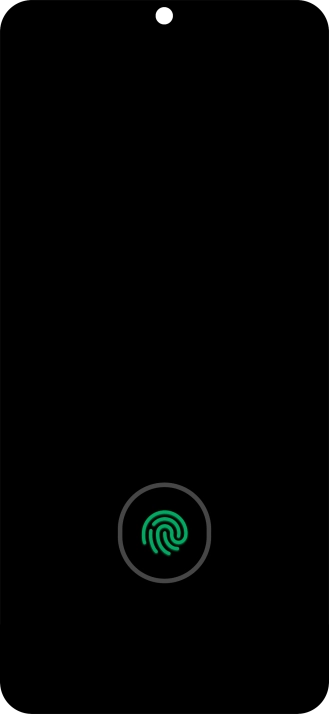 Place your finger on the fingerprint sensor to unlock your phone. Place your finger on the fingerprint sensor to unlock your phone.