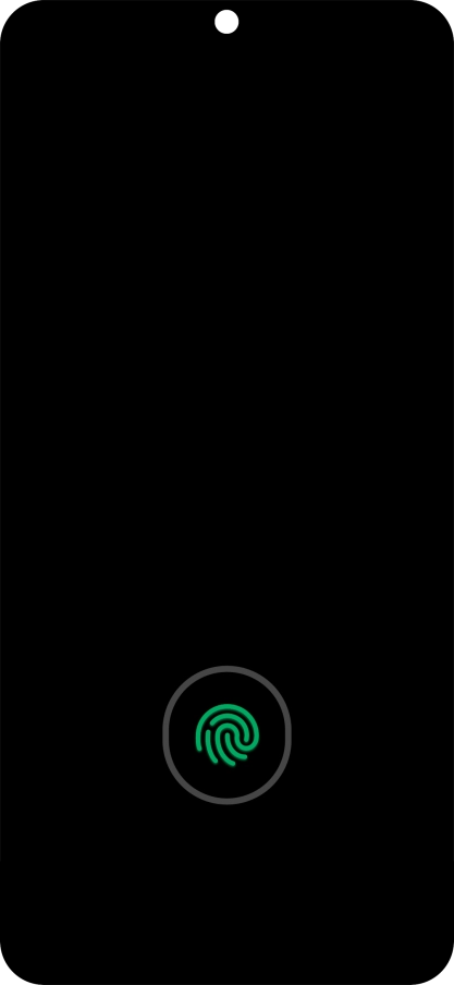 Place your finger on the fingerprint sensor to unlock your phone. Place your finger on the fingerprint sensor to unlock your phone.