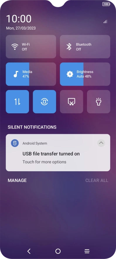 Press Touch for more options. Press Touch for more options.