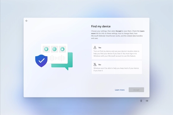 Click the required setting. Click the required setting.