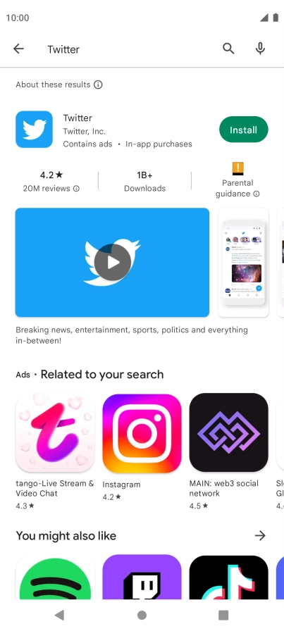 Press Twitter.