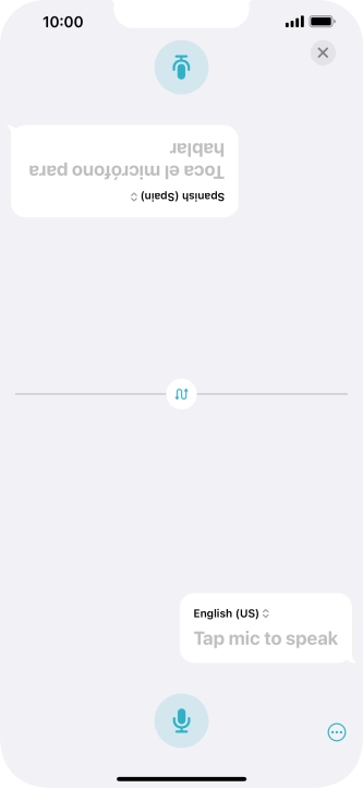 Press the end icon to end two-way view.