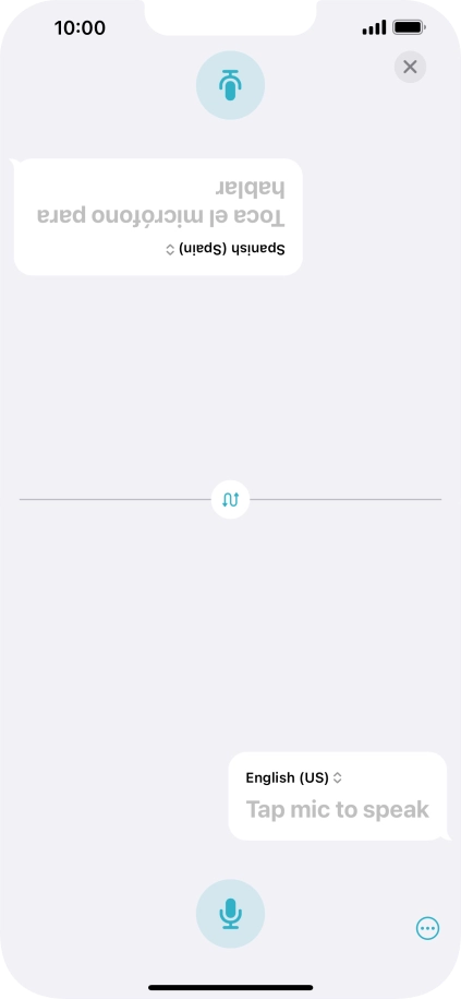 Press the end icon to end two-way view.
