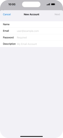 Press Email and key in your email address. Press Email and key in your email address.
