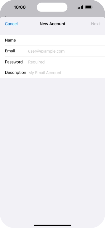 Press Email and key in your email address. Press Email and key in your email address.