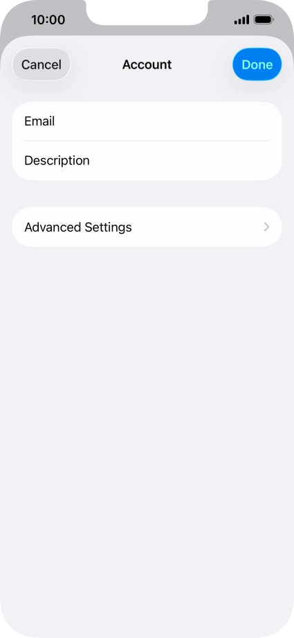 Press Advanced Settings. Press Advanced Settings.