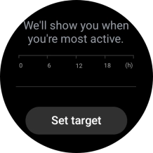 Press Set target. Press Set target.