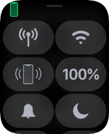 Press the battery percentage.