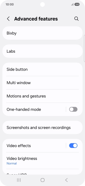 Press Bixby.