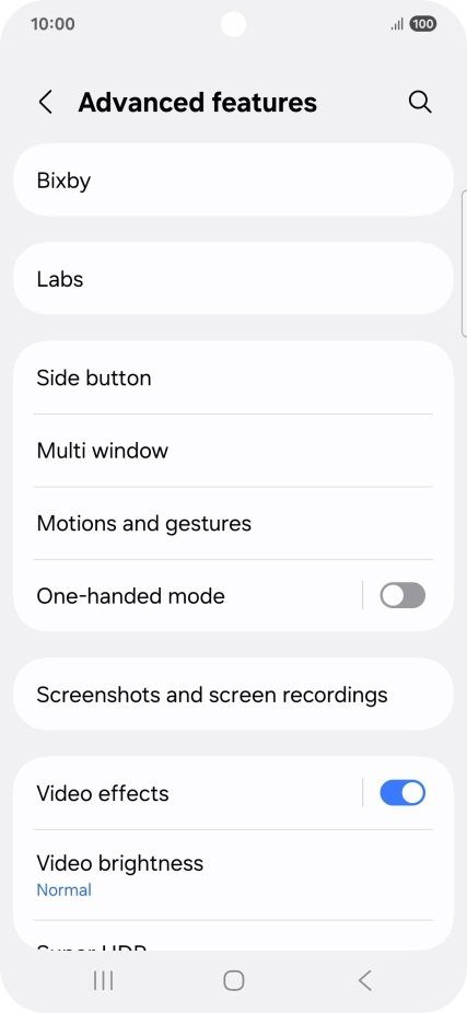 Press Bixby.