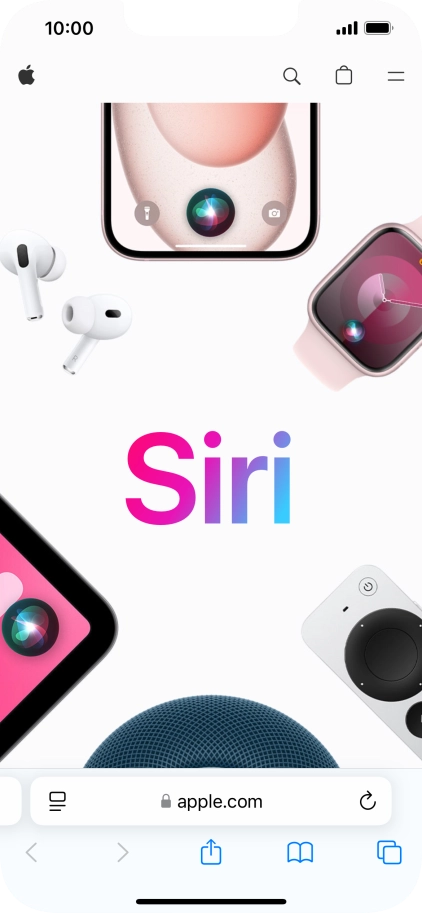 Slide your finger upwards starting from the bottom of the screen to return to the home screen.