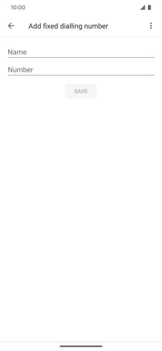 Press Name and key in the required name. Press Name and key in the required name.