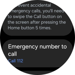 Press Emergency number to call. Press Emergency number to call.
