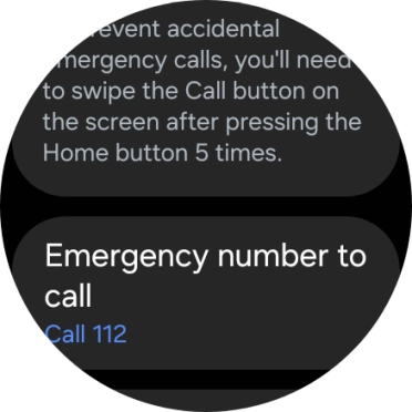 Press Emergency number to call. Press Emergency number to call.