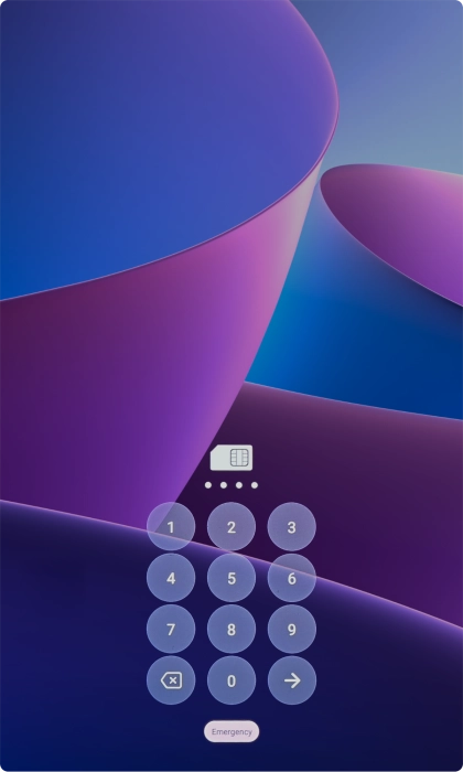 Key in a new four-digit PIN and press arrow right.