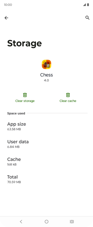 Press Clear cache.