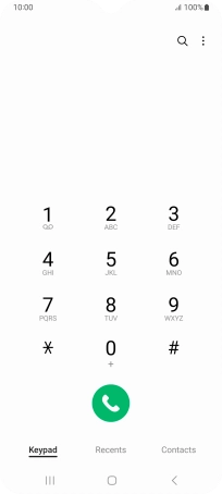 Press the menu icon. Press the menu icon.