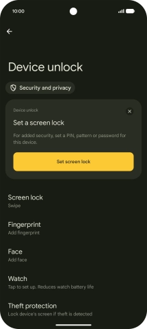 Press Fingerprint.