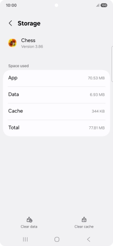 Press Clear cache.