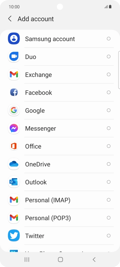 Press Google.