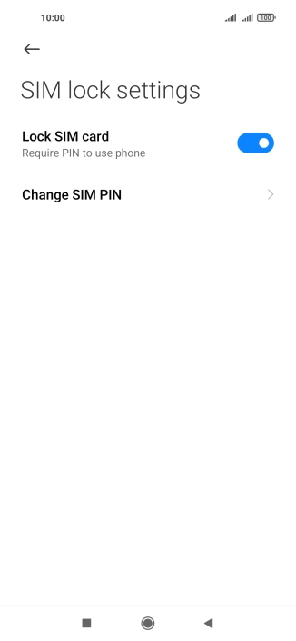Press Change SIM PIN.