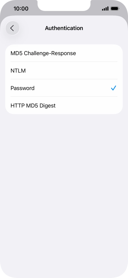 Press Password.