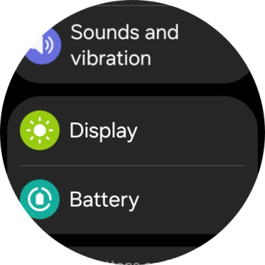 Press Display.