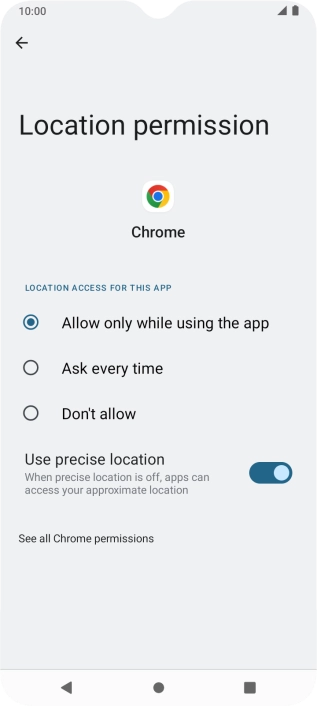 Press the required setting to turn the function on or off. Press the required setting to turn the function on or off.
