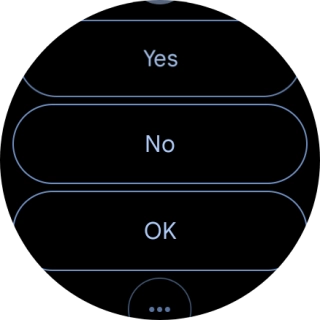 Press the required reply. Press the required reply.