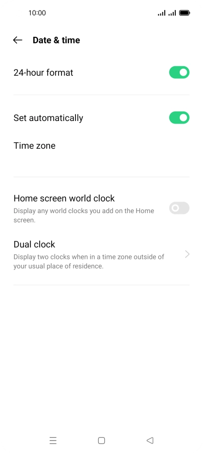 Press the Home key to return to the home screen. Press the Home key to return to the home screen.