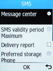 Select Message center.