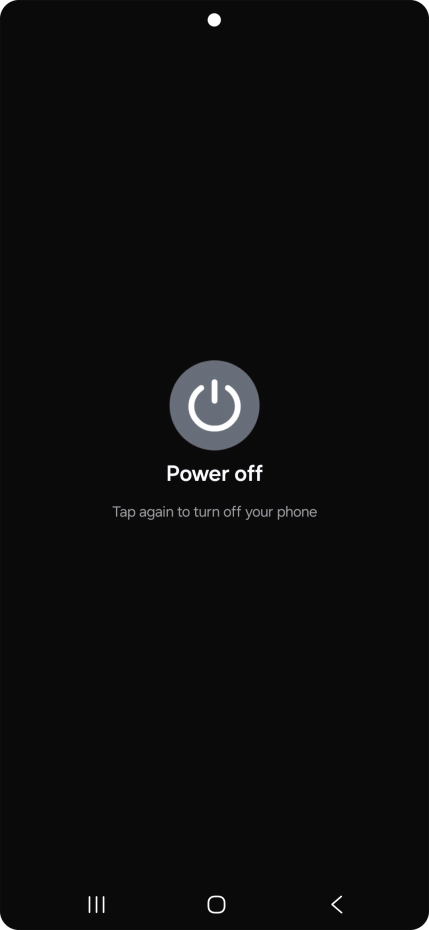 Press Power off. Press Power off.