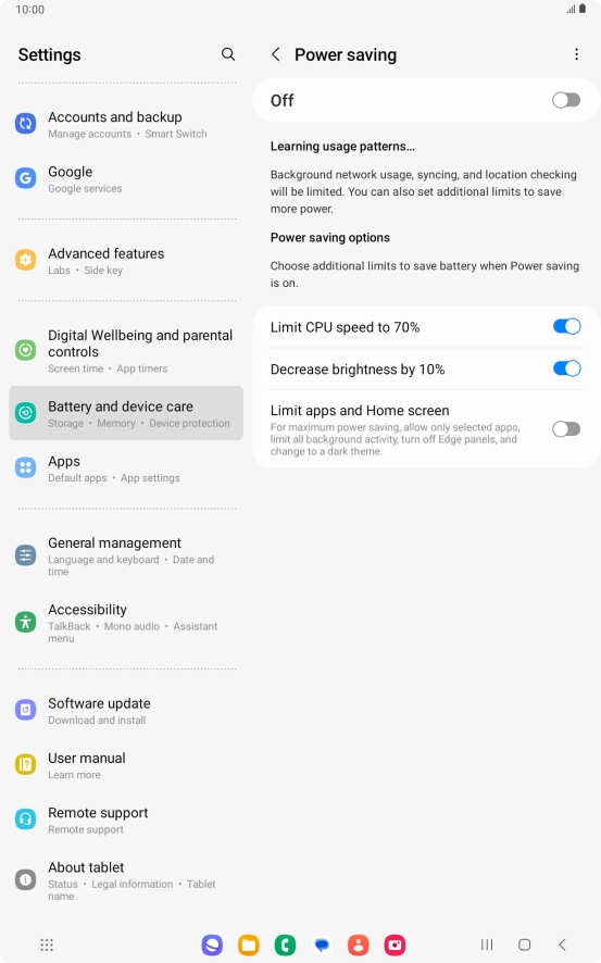Press the indicators next to the required settings. Press the indicators next to the required settings.