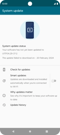 Press Check for updates. If a new software version is available, it's displayed. Follow the instructions on the screen to update the phone software. Press Check for updates. If a new software version is available, it's displayed. Follow the instructions on the screen to update the phone software.