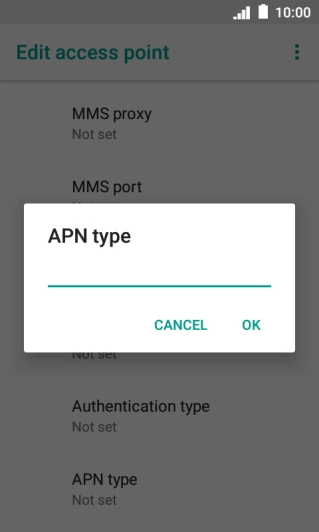 Key in mms and press OK. Key in mms and press OK.